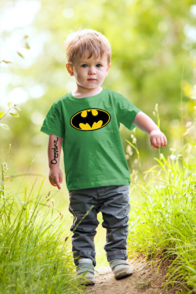 oneagılyazı تي شيرت باتمان مطبوع للأطفال مقاس كبير