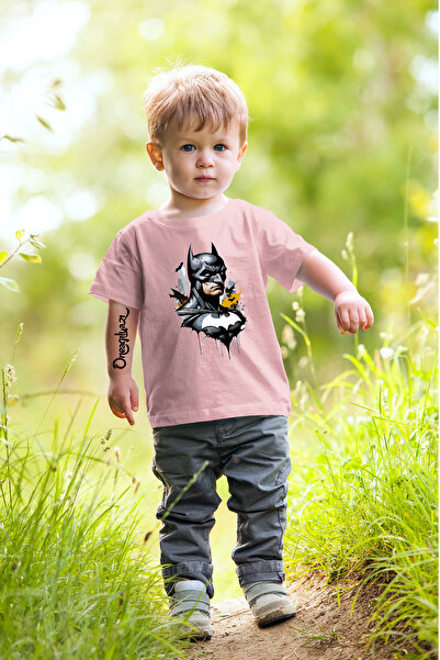 oneagılyazı تي شيرت باتمان مطبوع للأطفال مقاس كبير