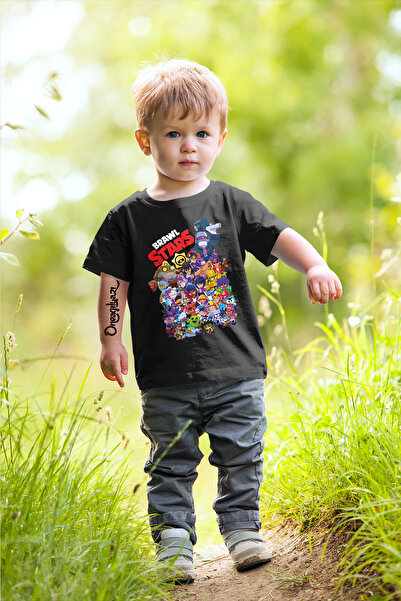 oneagılyazı Brawl Stars Štampano Deca Oversize kroj T-shirt