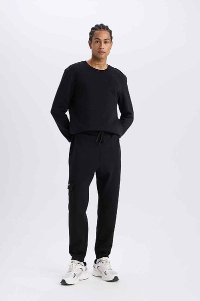 DeFacto DeFactoFit - NBA Brooklyn Nets Sportsman Jogger Φούτερ, με τσέπες, ύφασμα κατάδυσης Skuba, μέση Β