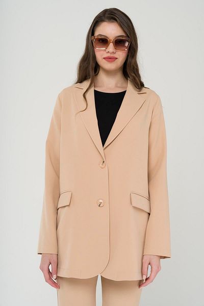 Olcay Mono Collar Comfortable Fit Unlined Blazer Jacket A.kamel 8217