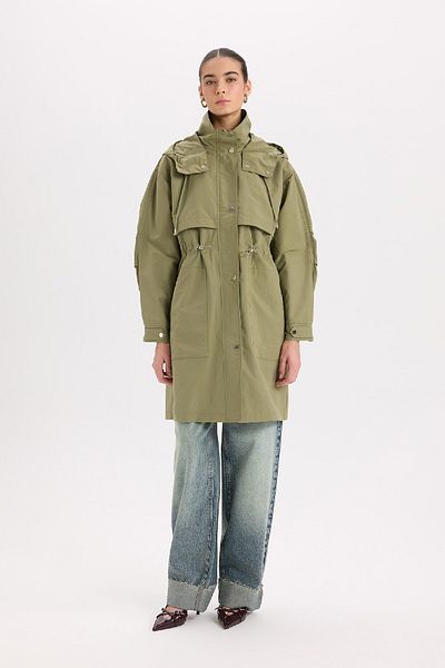 DeFacto Wasserabweisender, übergroßer Parka mit Kapuze und Taschen A8988AX25SP