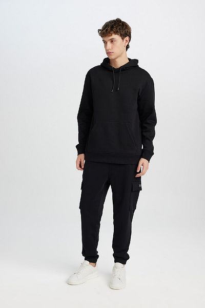 DeFacto Jogger-Jogginghose mit normaler Passform – Gepäcktasche und elastisches Bein D5252AX25SP