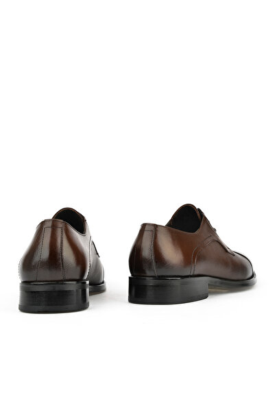 Ziya Men's Genuine Leather Classic Shoes - 1511027 Z029 Coffee