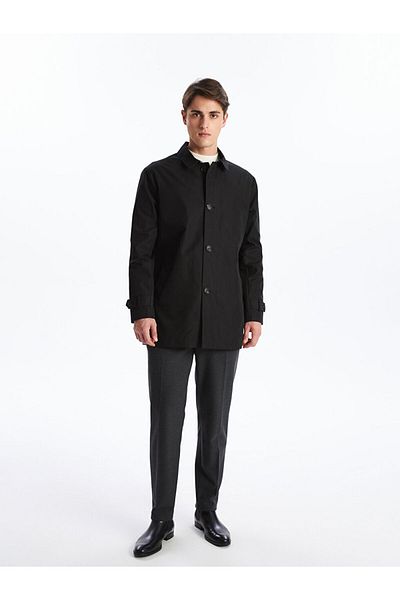 LC Waikiki Ανδρική καμπαρντίνα SOUTHBLUE Standard Mold Jacket Collar
