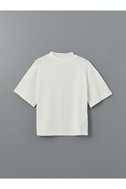 LC Waikiki Дамска тениска с кръгло деколте LCW Vision Oversize