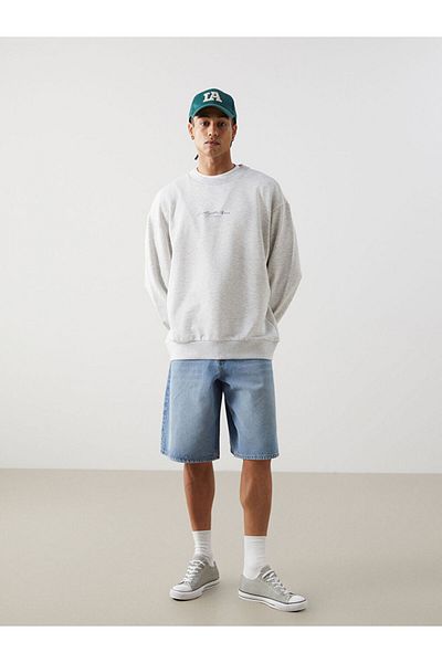 LC Waikiki Crew Neck Long Sleeve Printed Men's Sweatshirt