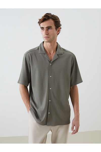 LC Waikiki Ανδρικό πουκάμισο με κορδόνι LCW Vision Regular Fit