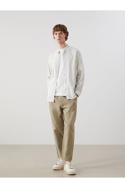 LC Waikiki New Season Comfortable Fit Linen Look Men's Trousers - S52901Z8