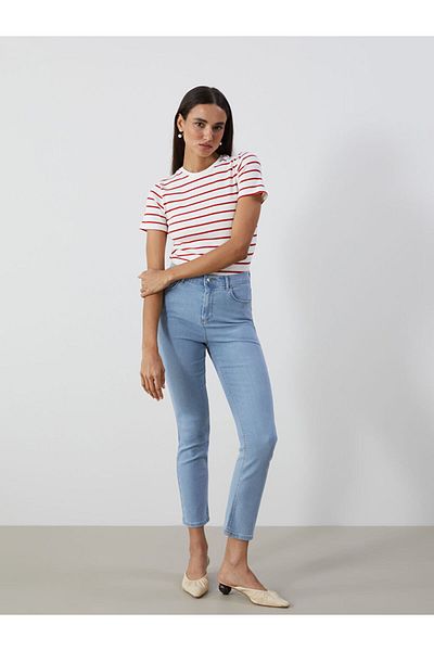 LC Waikiki Lcwaikiki Classic Crew Neck Striped Women's T-Shirt