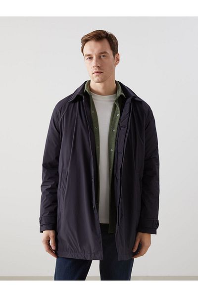 LC Waikiki Ανδρικό παλτό LCW Standard Fit πουκάμισο γιακά