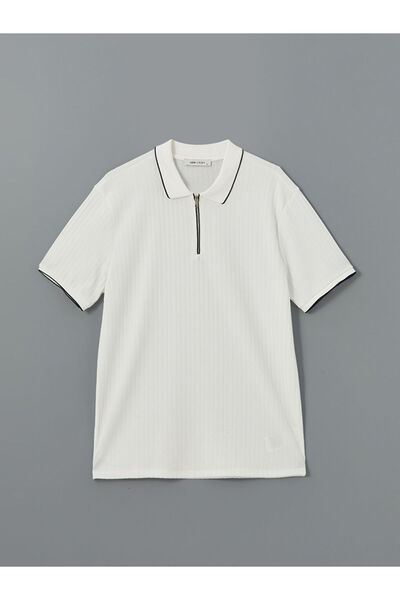 LC Waikiki Quality Parts from Celebi Store |   Polo Neck Men's Textured T-Shirt