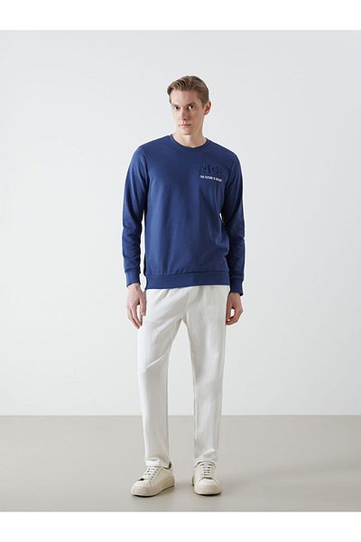 LC Waikiki Crew Neck Long Sleeve Printed Men's Sweatshirt