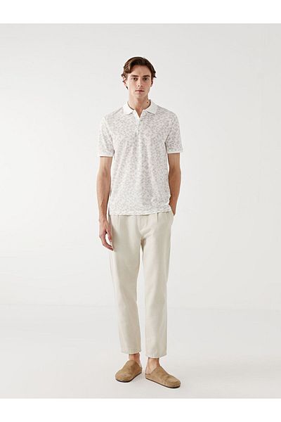 LC Waikiki Ανδρικό μπλουζάκι LCW Vision Polo με κοντό μανίκι Pique με σχέδιο