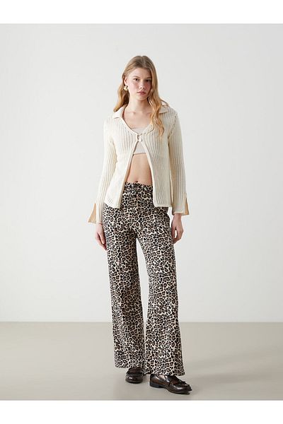 LC Waikiki Xside Polo Neck Women's Knitwear Cardigan