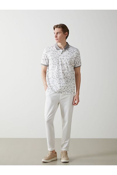 LC Waikiki LCW Vision Polo Neck Short Sleeve Patterned Pique Men's T-Shirt