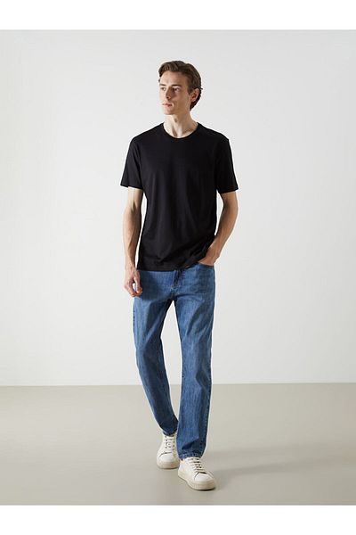 LC Waikiki Ανδρικό μπλουζάκι New Season Crew Neck Combed Cotton - S50841Z8