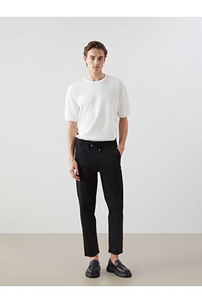 LC Waikiki Men's Black Standard Fit Trousers