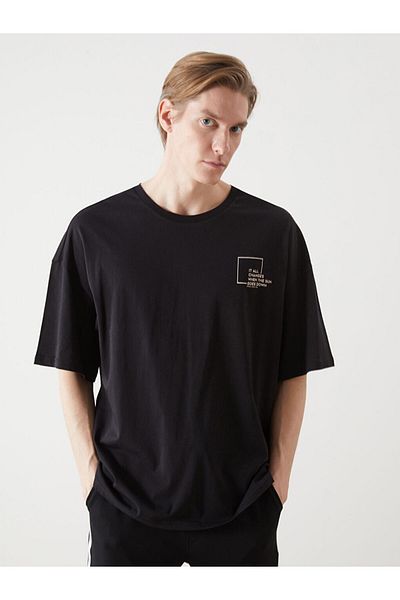 LC Waikiki Ανδρικό Tisort με στάμπα Crew Neck New Season - S5II80Z8