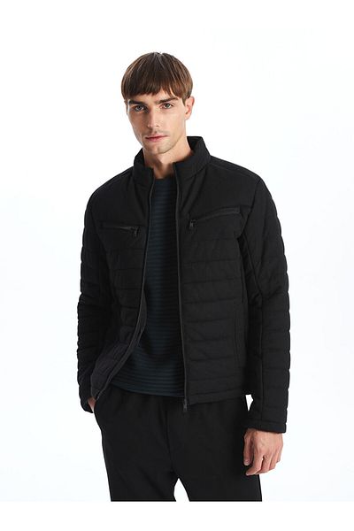 LC Waikiki Ανδρικό παλτό LCW Vision Slim Fit Stand Collar