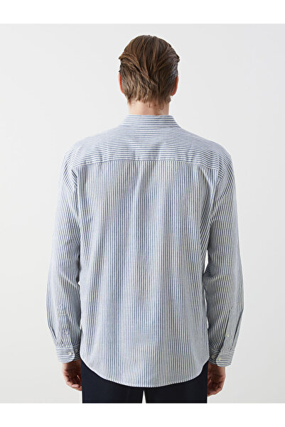 LC Waikiki LCW Vision Regular Fit Uzun Kollu Çizgili Erkek Gömlek