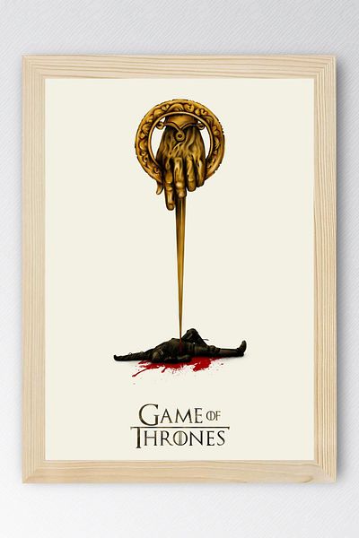 Saturn Pictură înrămată Game of Thrones - Poster de televiziune Game of Thrones