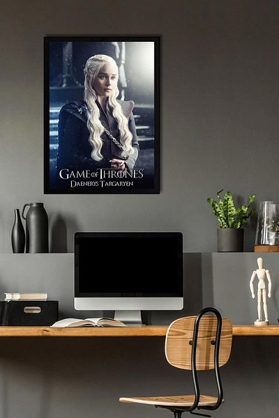 Saturn Game of Thrones Daenerys Targaryen Pictură înrămată - Poster din seria Game of Thrones