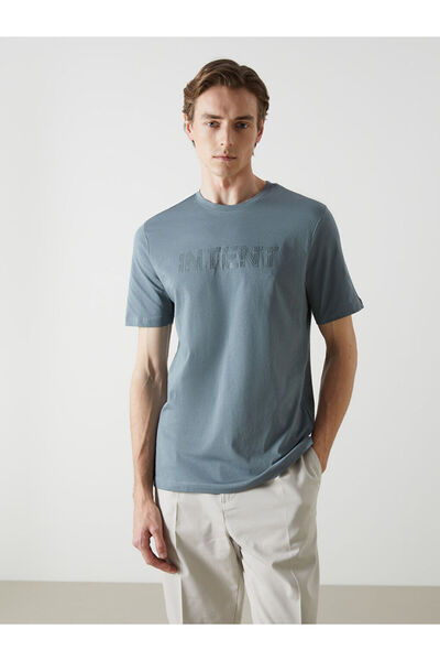 LC Waikiki Rmz Gi̇yi̇m Farkiyla Zero Roba Collar Printed Combed Cotton Men's ...