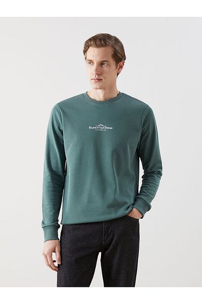 LC Waikiki Ανδρικό φούτερ με μακρυμάνικη λαιμόκοψη LCWAIKIKI Classic Crew