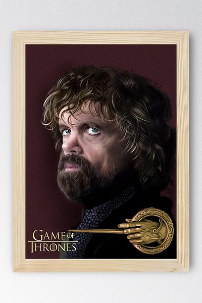 Saturn Game of Thrones Tyrion Lannister Pictură înrămare - Poster din seria Game of Thrones