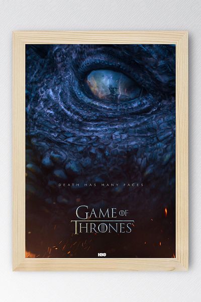Saturn Pictură înrămată Game of Thrones - Poster de televiziune Game of Thrones