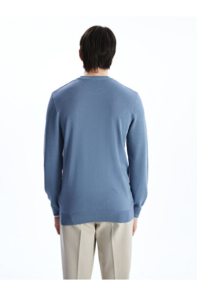 LC Waikiki Pulover de tricotaj pentru bărbați, cu mânecă lungă și cu gât