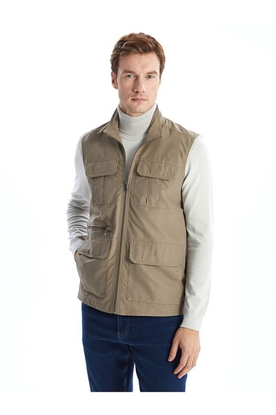 LC Waikiki LCWAIKIKI Classic Standard Fit Stand Collar Men's Hunting Vest