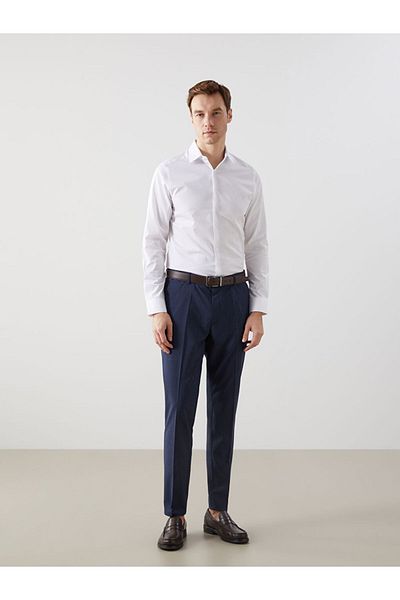 LC Waikiki Ανδρικό πουκάμισο LCWAIKIKI Formal Slim Fit μακρυμάνικο Gabardine