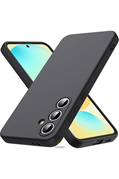 Fibaks Galaxy S25 Kılıf Kadife Lansman Soft Yumuşak Liquid Silikon Kamera Korumalı Kapak
