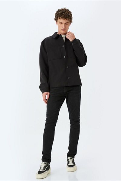 Koton Ανδρικό τζιν παντελόνι Justin Super Skinny Black 5sam40044ıd