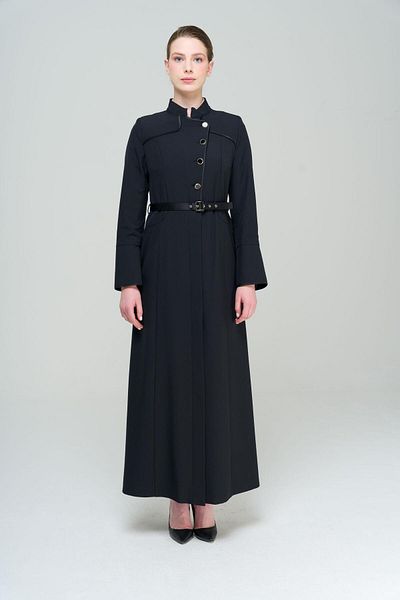 Olcay Ζώνη Chief Collar και Σατέν με Λεπτομερή Φόδρα ΜΑΥΡΟ 6563