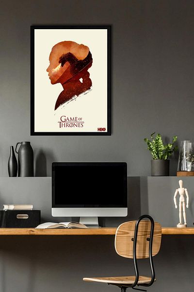 Saturn Pictură înrămată Game of Thrones - Poster de televiziune Game of Thrones