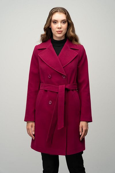 Olcay Palton dublu fucsia - cu cravată în talie 3058