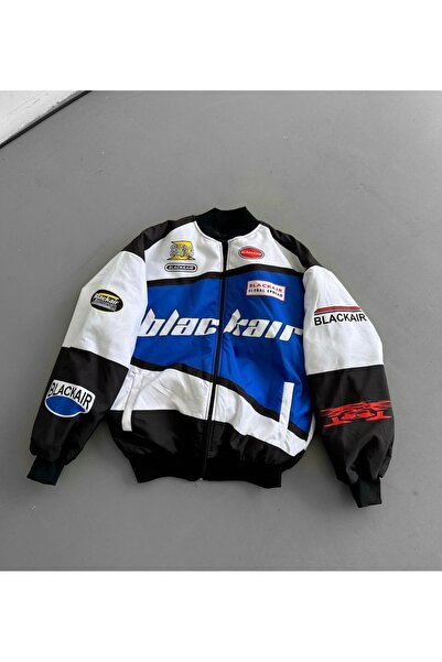 Karakedi Streetwear Blackair Retro Racer Unisex Bomber μπουφάν