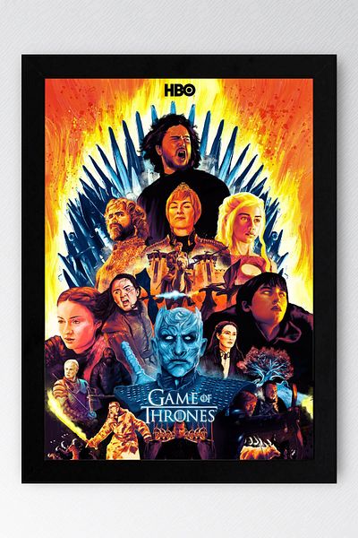 Saturn Pictură înrămată Game of Thrones - Poster de televiziune Game of Thrones