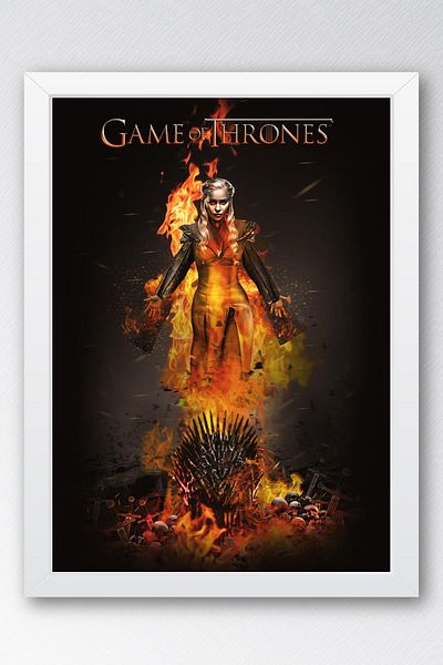 Saturn Pictură înrămată Game of Thrones - Poster de televiziune Game of Thrones