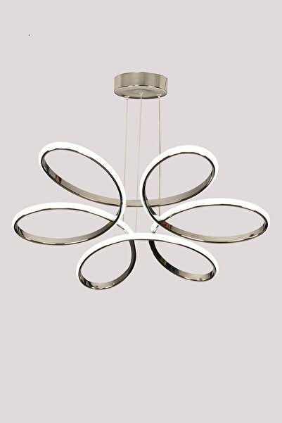 Genel Markalar Üç Renk Mod Işık Ledli Krom Çiçek Sarkıt Salon, Oturma, Yatak ...