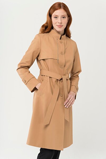 Olcay Trenčkot s vodoodpudivou vlastností a doplňky na zip Hakim Yaka K. KAMEL 6443