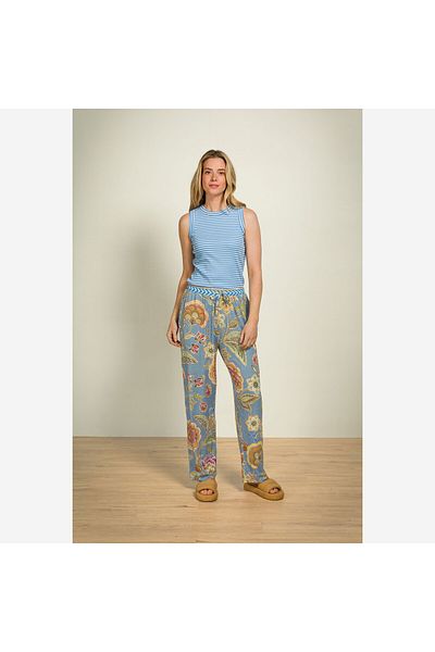 Pip Studio Παντελόνι Belin Blue Viscose
