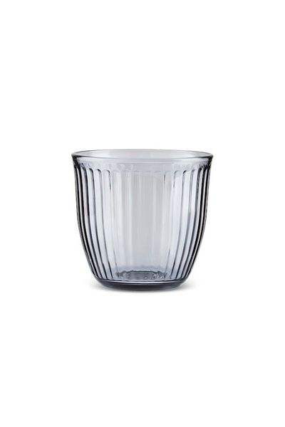 Karaca Gordes Set of 6 Water Glasses 290 ml Anthracite