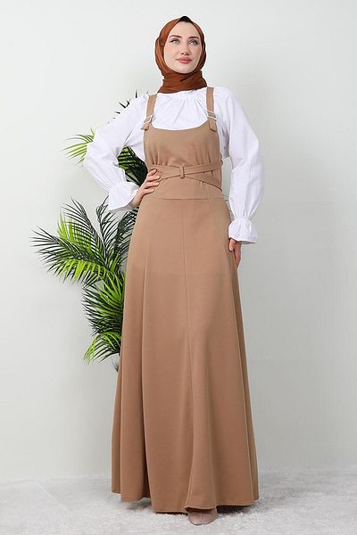 GİZ AGİYİM Sütlükkahve Πολύχρωμο Χιτζάμπ Gilet