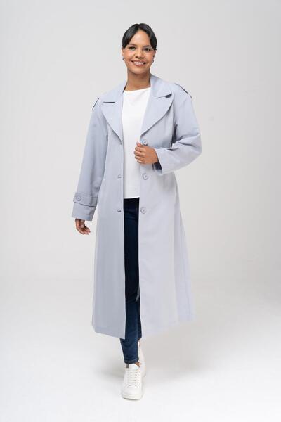 Olcay Epoleta s podrobným vodoodpudivým prvkem Trenčkot bez podšívky SVĚTLE MODRÁ 6545