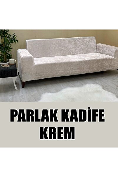 KILIFSAN PARLAK KADİFE KUMAŞ 2 ADET ÜÇLÜ & ÇEKYAT- 2 ADET TEKLİ SET KOLTUK KILIFI