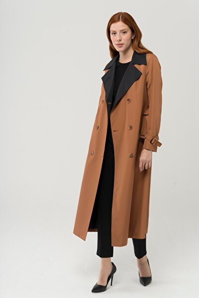 Olcay Detailní dvouřadý trenčkot Garni TABA 4282